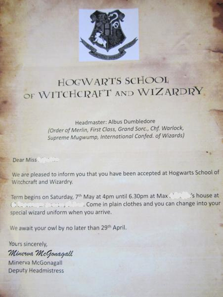 Hogwarts Birthday Invitation Template New Harry Potter Party for Maxi Taxi