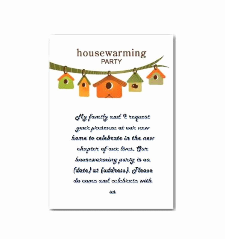 Housewarming Invitation Template Free Lovely 40 Free Printable Housewarming Party Invitation Templates