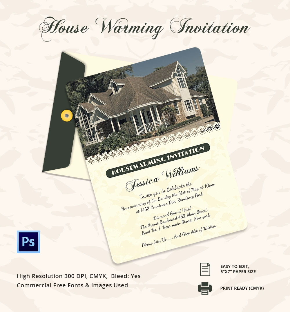 Housewarming Invitation Template Microsoft Word Best Of Housewarming Invitation Template 30 Free Psd Vector