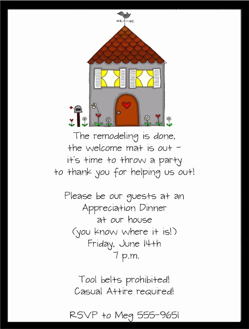 Housewarming Party Invitation Message Awesome New Remodel Housewarming Party Invitations