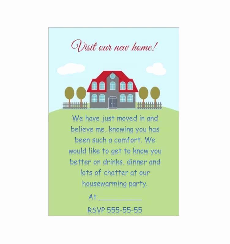 Housewarming Party Invitation Template Beautiful 40 Free Printable Housewarming Party Invitation Templates