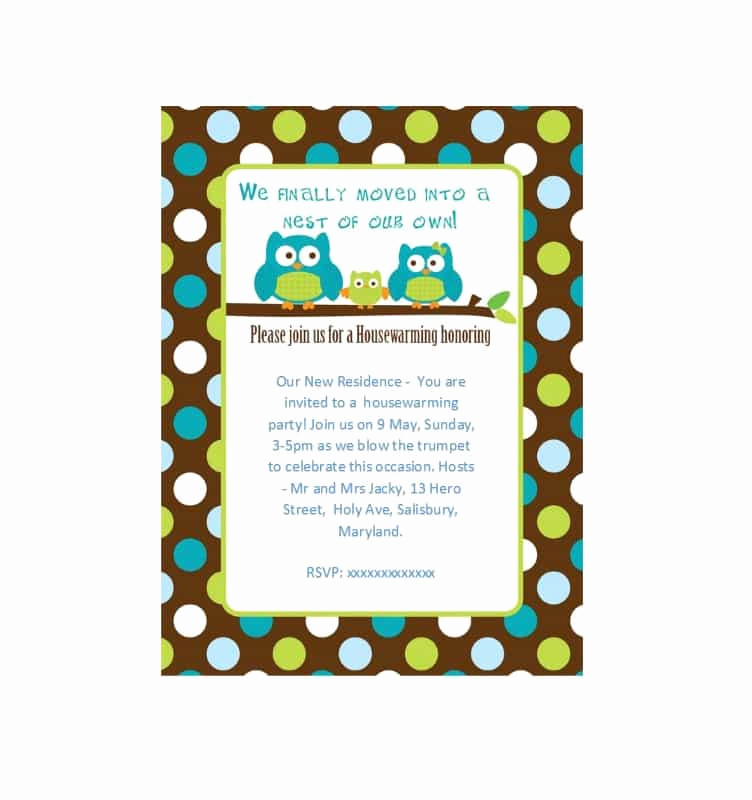 Housewarming Party Invitation Template New 40 Free Printable Housewarming Party Invitation Templates