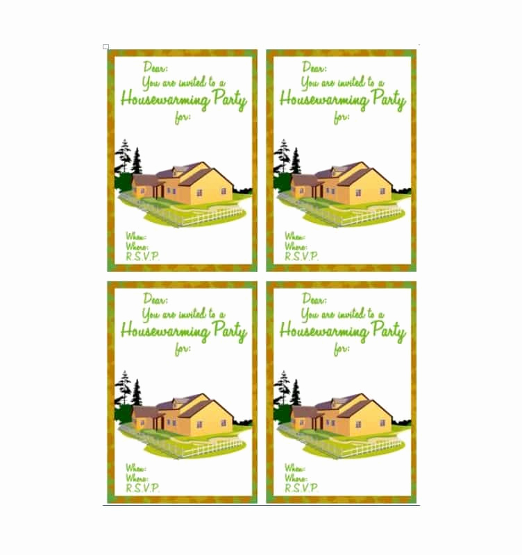 Housewarming Party Invitation Templates New 40 Free Printable Housewarming Party Invitation Templates
