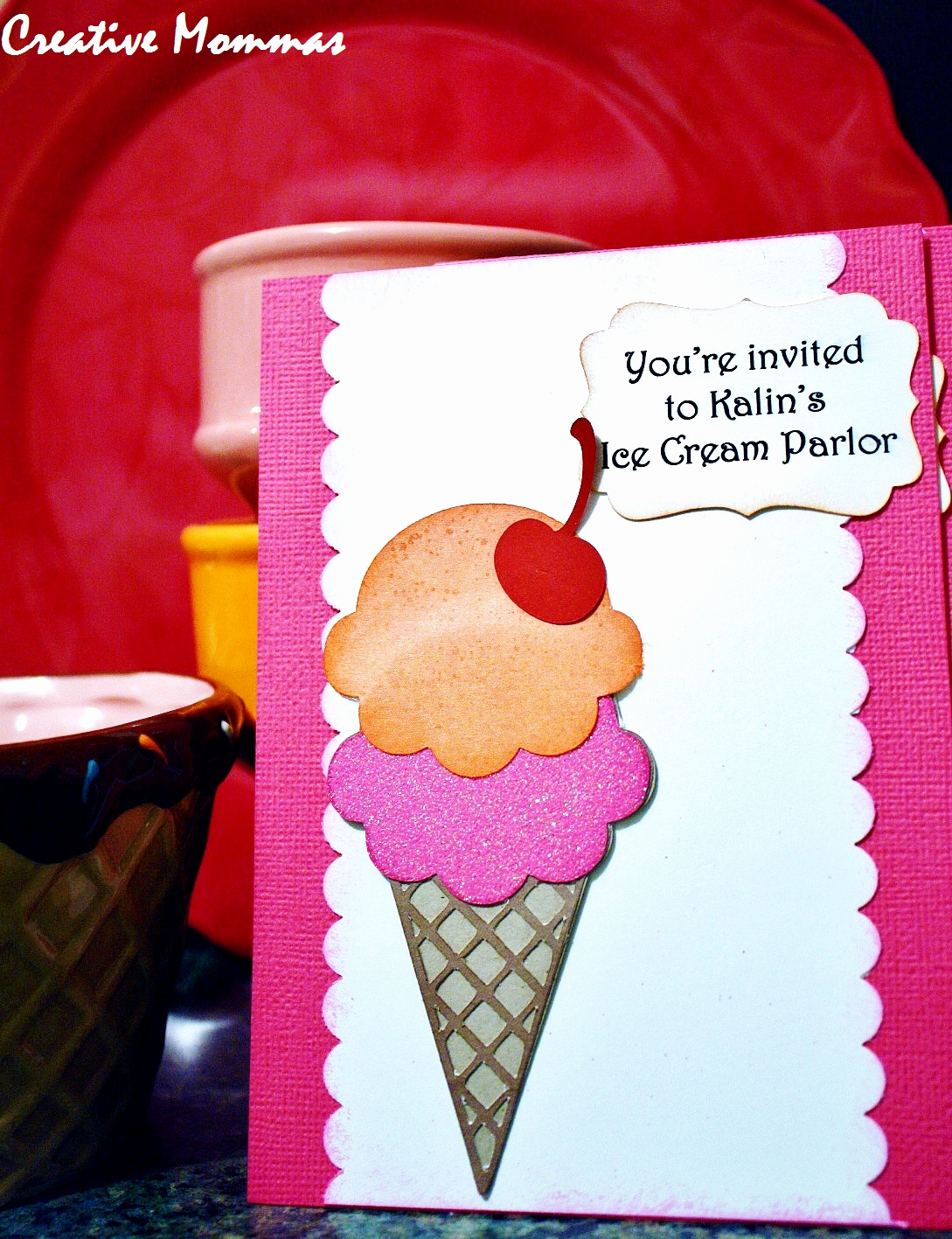 Ice Cream Party Invitation Awesome Creative Mommas Ice Cream Parlor Party Invitations