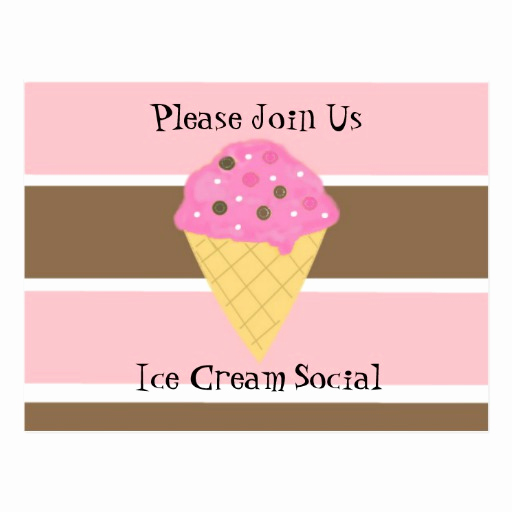 Ice Cream social Invitation Template Fresh Ice Cream social Invitation Postcards
