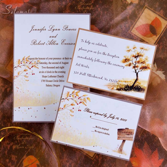 Ideas for Wedding Invitation Awesome top 5 Autumn Fall Wedding Invitation Ideas