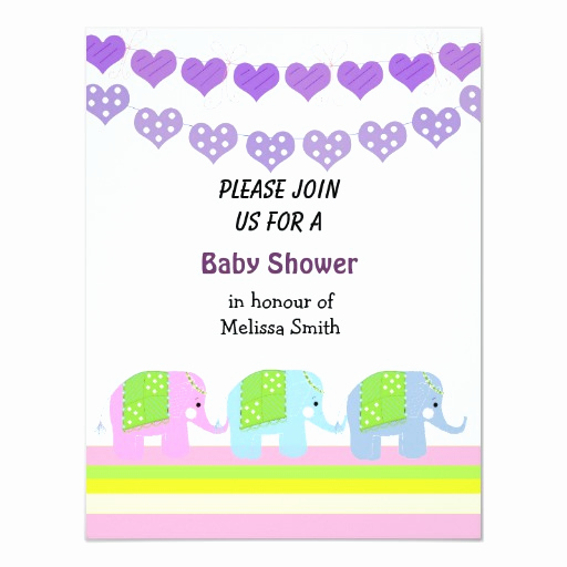 Indian Baby Shower Invitation Wording Fresh Indian Elephants Baby Shower Invitation