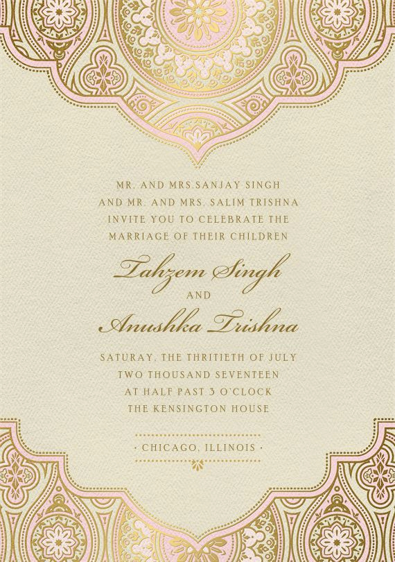 Indian Wedding Invitation Templates Beautiful 17 Best Ideas About Indian Wedding Cards On Pinterest