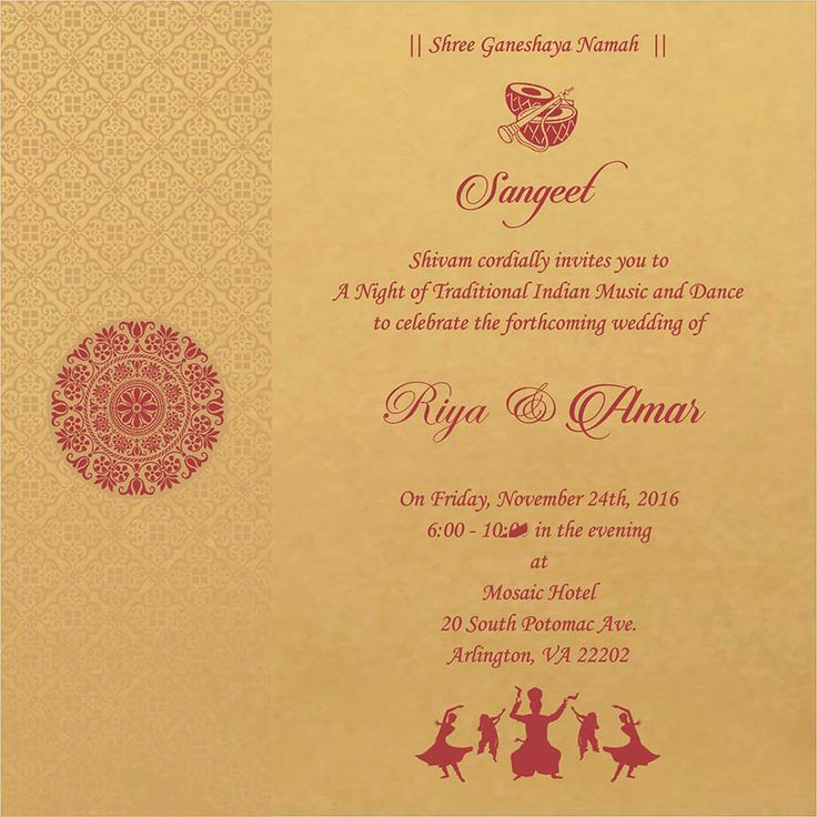 Indian Wedding Reception Invitation Wording Fresh Wedding Invitation Wording for Sangeet Ceremony