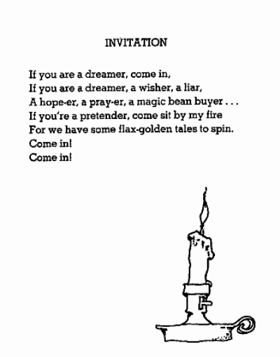 Invitation by Shel Silverstein Lovely Literate for Life – National Poetry Month 10 Ways to Get