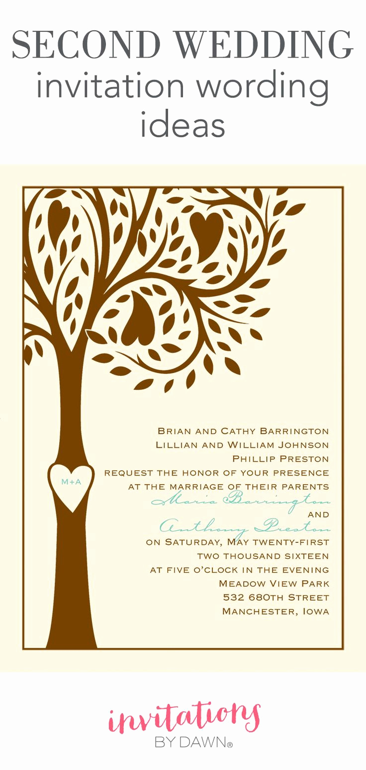 Invitation Card for Weddings Inspirational Second Wedding Invitation Wording Might Seem Like A Tricky