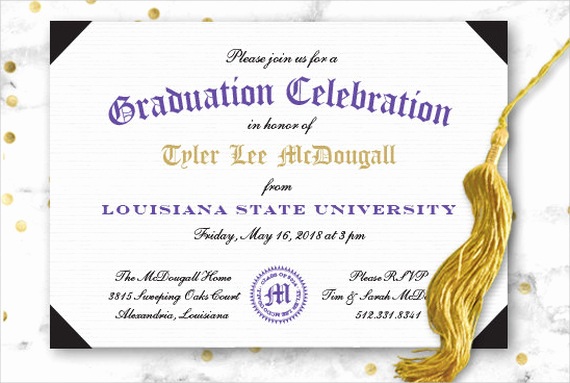 Invitation for Graduation Ceremony Unique 49 Graduation Invitation Designs &amp; Templates Psd Ai