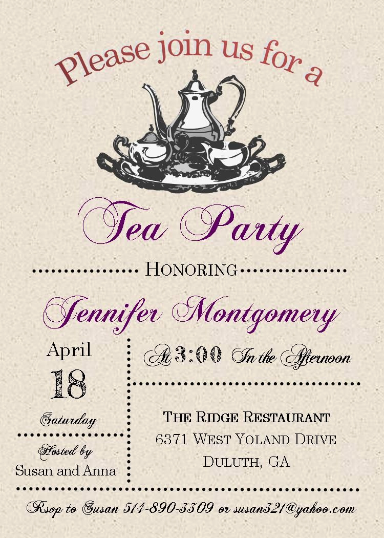 Invitation for Tea Party Best Of Tea Party Invitations for Adults and Children