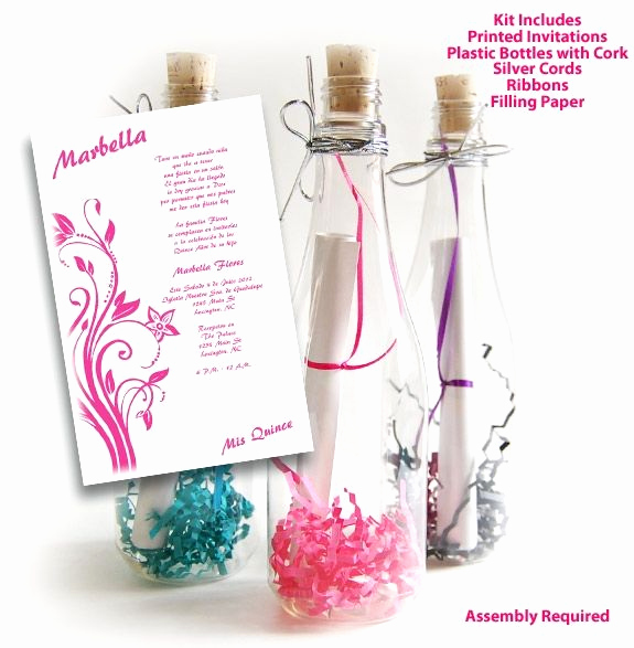 Invitation In A Bottle Awesome 17 Best Ideas About Sweet 15 Invitations On Pinterest