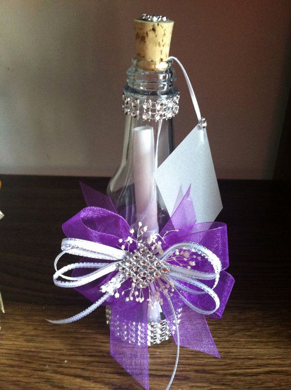 Invitation In A Bottle New Quinceanera Wedding Bottles and Invitations On Pinterest