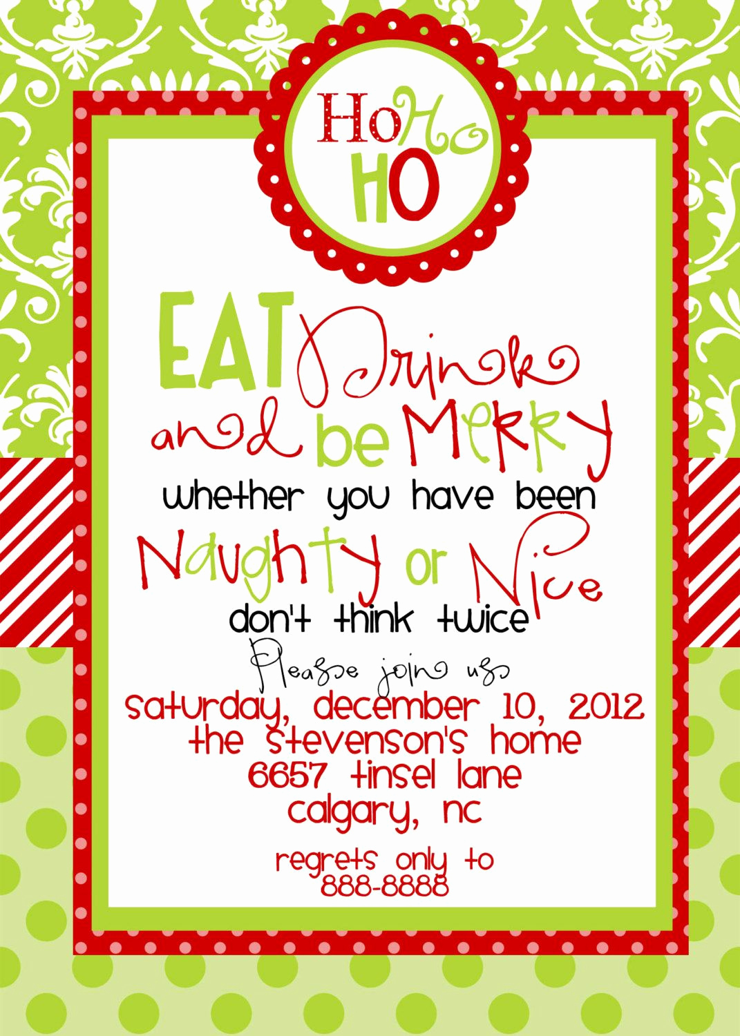 Invitation Message for Party New Christmas Party Invitations Templates Free Printables