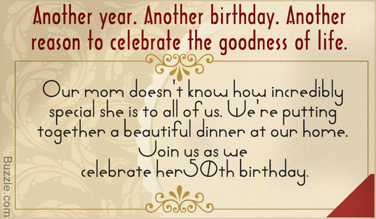 Invitation Quotes for Party Fresh Inspiring 50th Birthday Party Invitation Wordings to