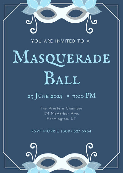 Invitation to A Ball Unique Customize 148 Masquerade Invitation Templates Online Canva