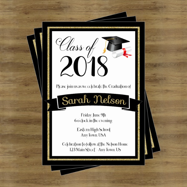 Invitation to Graduation Ceremony Elegant 17 Graduation Ceremony Invitation Designs &amp; Templates