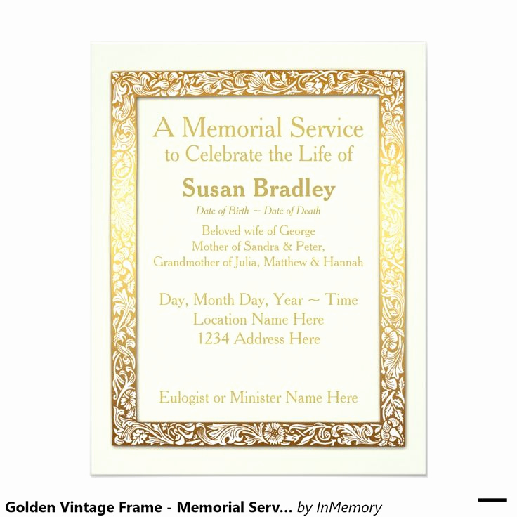 Invitation to Memorial Service Best Of 17 Best Images About Memorial Service On Pinterest