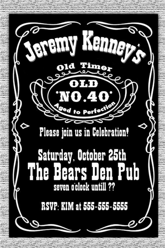 Jack Daniels Birthday Invitation Awesome Unavailable Listing On Etsy