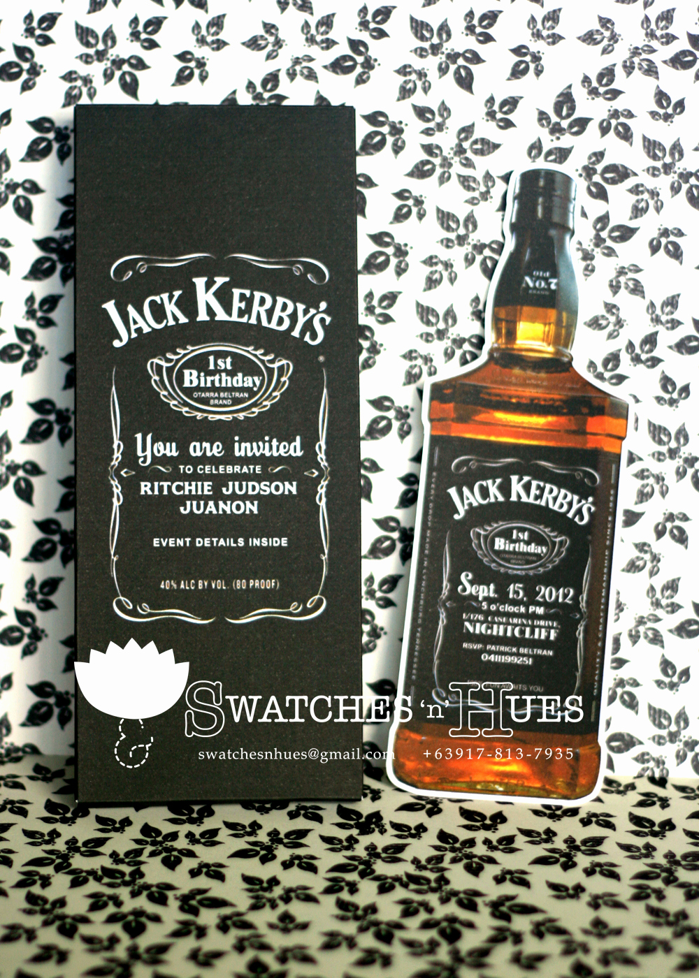 Jack Daniels Birthday Invitation Luxury Swatches &amp; Hues Handmade with Tlc Jack Daniel S themed