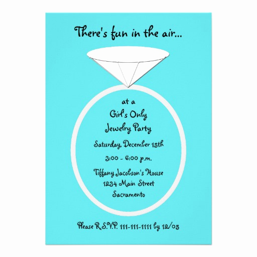 jewelry party invitation template