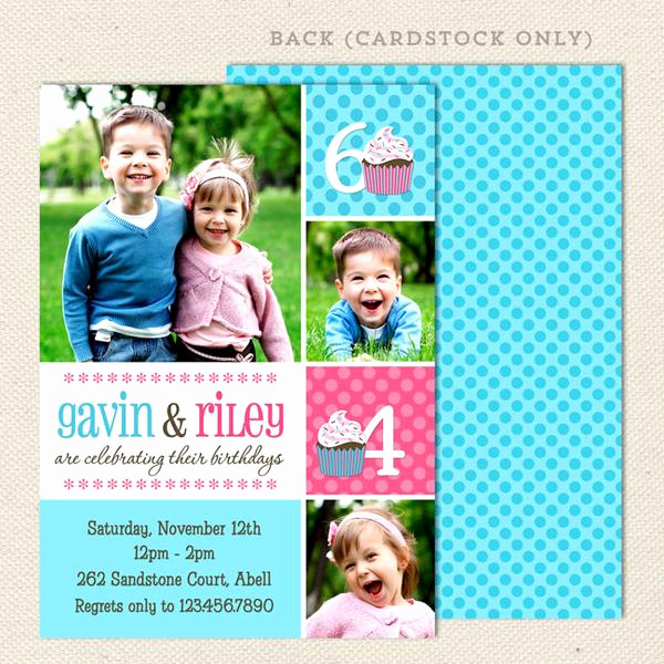 Joint Birthday Party Invitation Wording Elegant Fun Joint Birthday Party Invitations – Lil Sprout Greetings