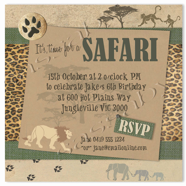 Jungle theme Birthday Invitation Best Of Safari Party Invitation Instant Download Editable &amp; by Sassaby