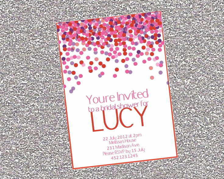 Kate Spade Invitation Template Free Luxury Inspired by Kate Spade S Confetti