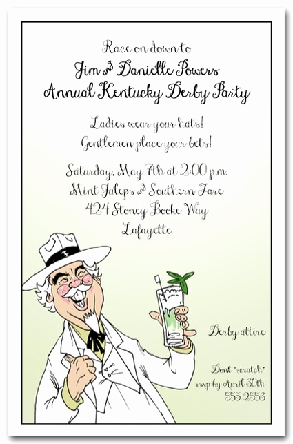 Kentucky Derby Invitation Wording New Kentucky Derby Party Invitations the Invitation Shop