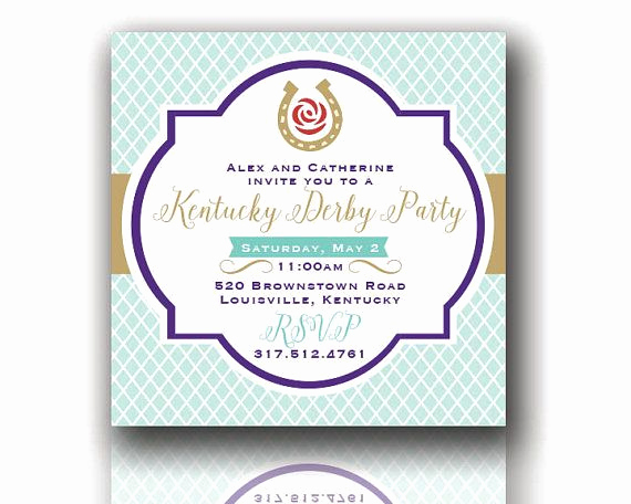 Kentucky Derby Party Invitation Wording Fresh the Perfect Invitations for Your Derby Party Just Send Us