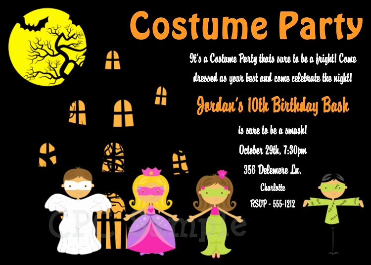 Kid Halloween Party Invitation Inspirational Halloween Party Invitations for Kids Printable or Print