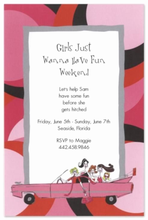 Ladies Night Out Invitation Wording Best Of Girls Night Invitation Wording