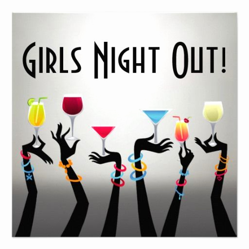 Ladies Night Out Invitation Wording Elegant Girls Night Out Cocktail Party Invitation