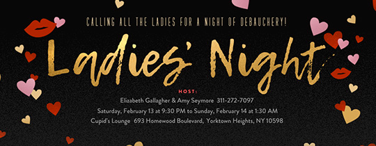 Ladies Night Out Invitation Wording Lovely Free Girls Night Line Invitations