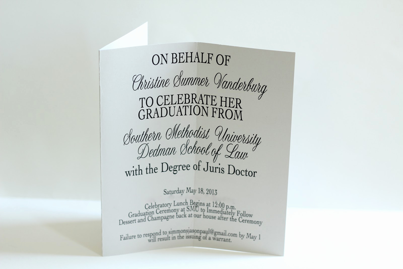 Law School Graduation Invitation Wording Lovely Create Cook Survive Law School Make something Law