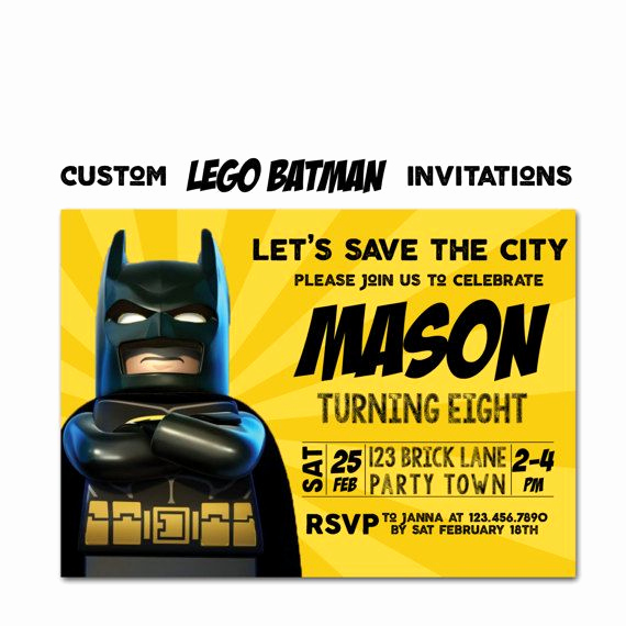 Lego Batman Invitation Template Fresh 103 Best Batman Party Ideas Images On Pinterest