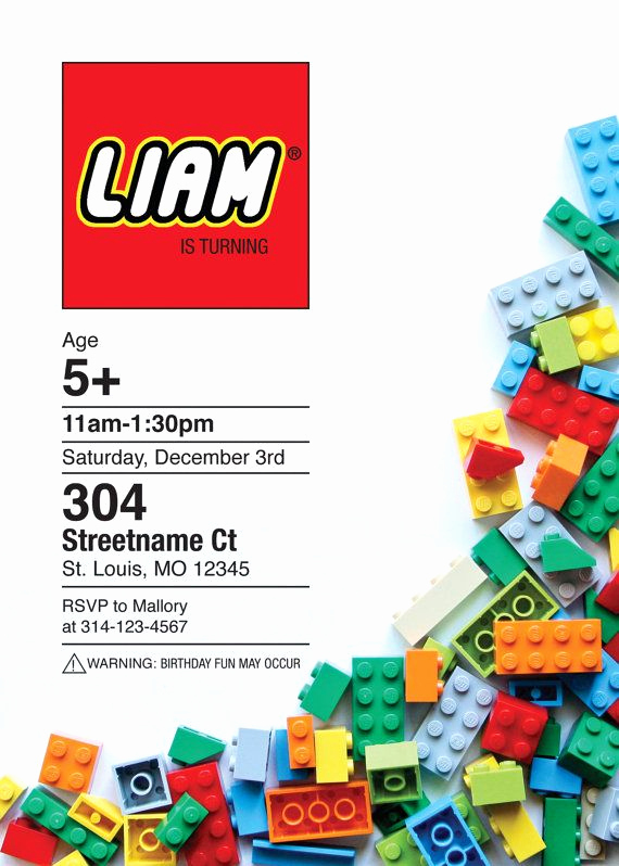 Lego Birthday Invitation Template Unique Pin by Kate Kurtin On Lego Birthday