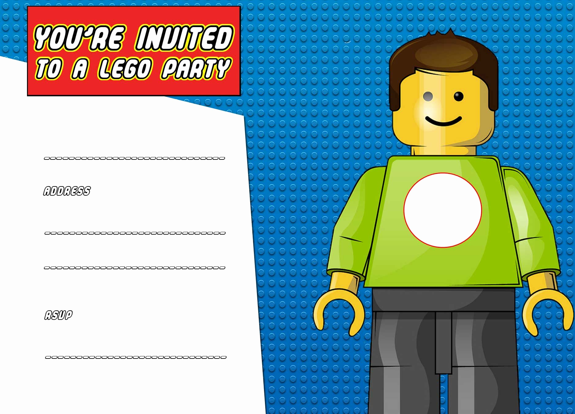 Lego Party Invitation Printable Awesome Download now Free Printable Lego Birthday Invitation