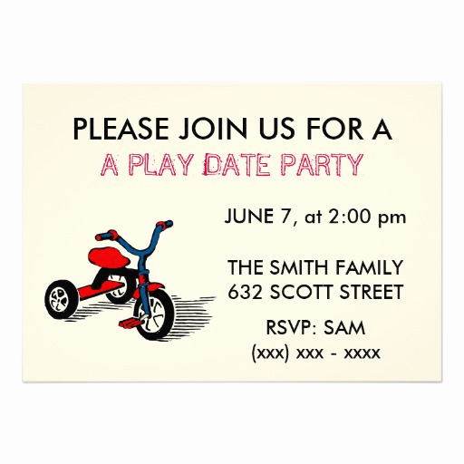 Line Play Invitation Code Unique A Play Date Party Invitation 5&quot; X 7&quot; Invitation Card