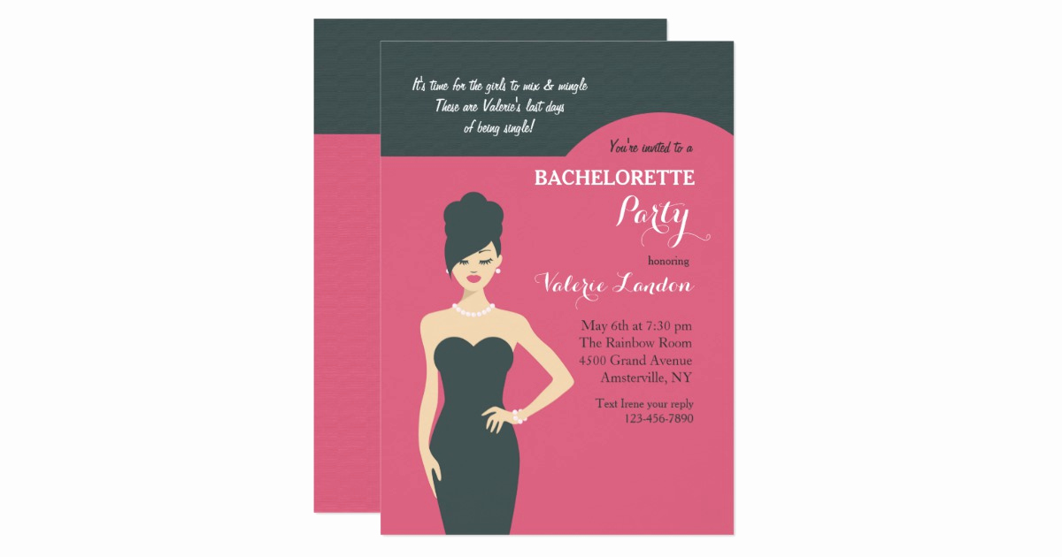 Little Black Dress Invitation Unique Little Black Dress Invitation