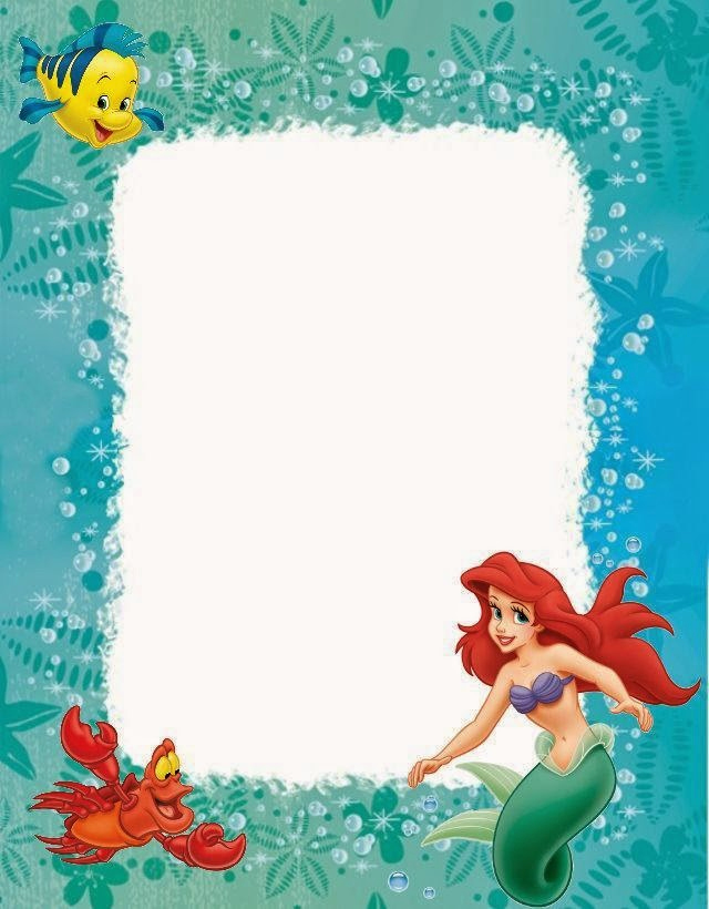 Little Mermaid Birthday Invitation Template New Little Mermaid Free Printables