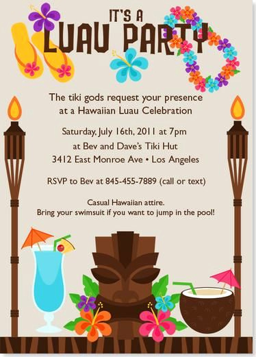 Luau Party Invitation Template Best Of Luau Party Invitations to Inspire You How to Make the