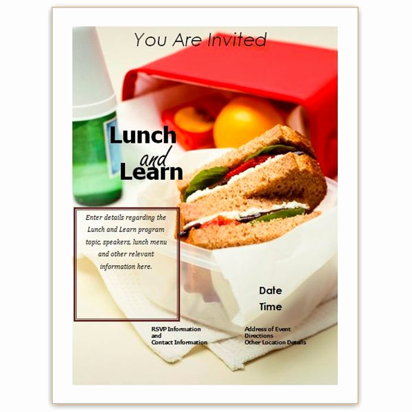 Lunch and Learn Invitation Inspirational Free Business Lunch and Learn Invitation forms Options