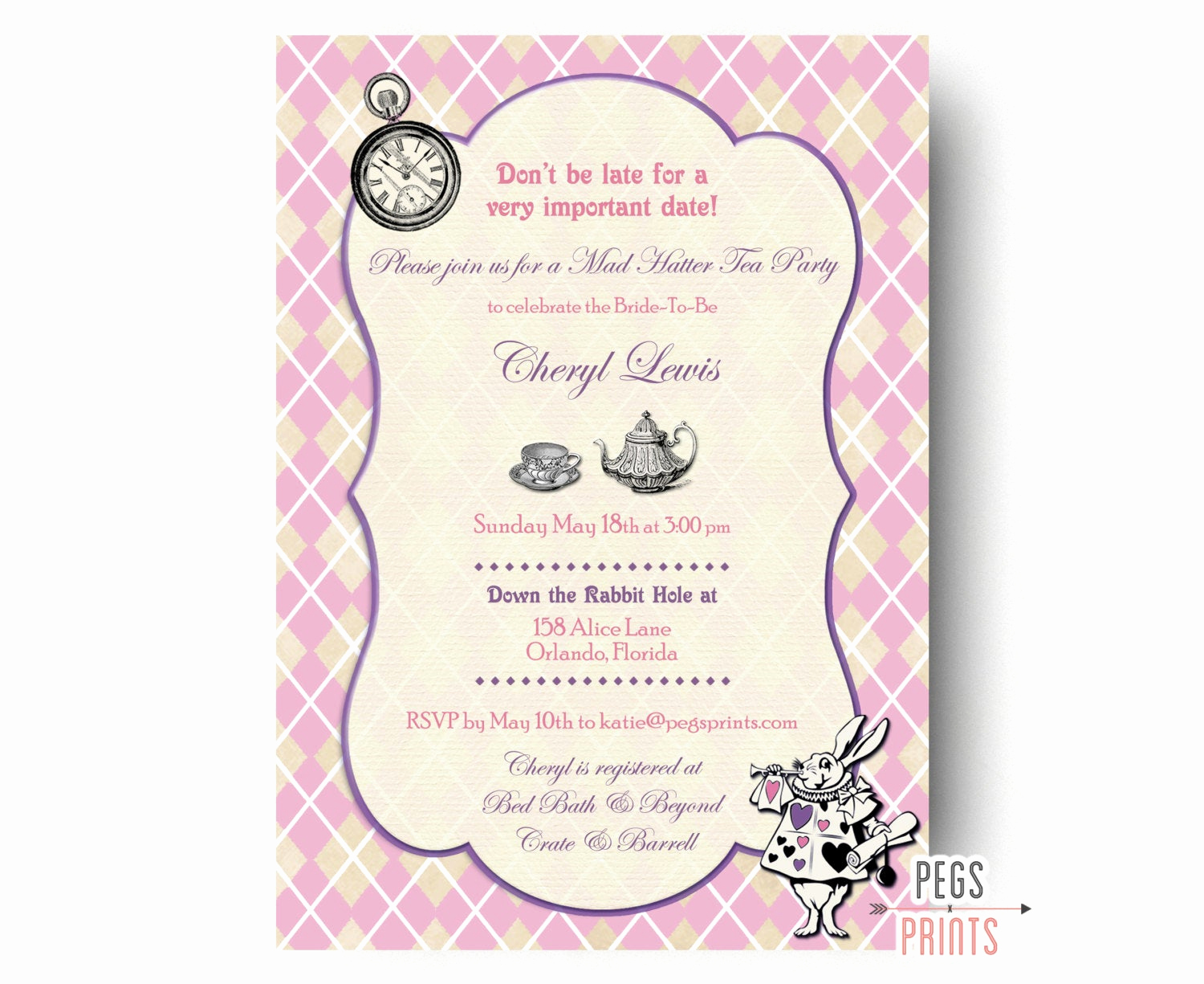Mad Hatter Tea Party Invitation New Mad Hatter Bridal Shower Invitation Mad Hatter Tea Party