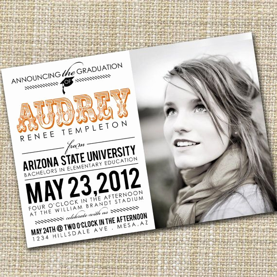 Make A Graduation Invitation Inspirational Photo Graduation Announcement Printable Celebrate by