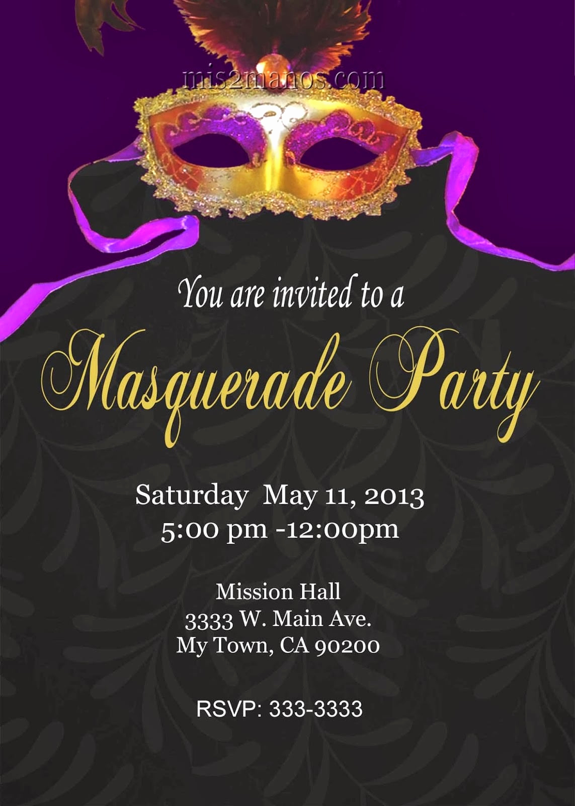 Mardi Gras Invitation Template Elegant Mardi Gras Invitation Free Printable