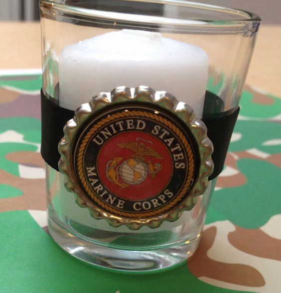 Marine Corps Retirement Invitation Beautiful 10 Marine Corp Votive Candles Marines Party Marines