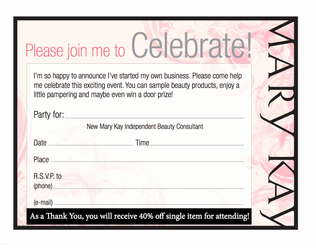 Mary Kay Debut Party Invitation Best Of New Consultants Fear Not